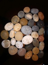 Colourful pebbles for mosaic