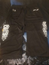 Chrome Hearts Cross Logo Mesh Pants Black / XL