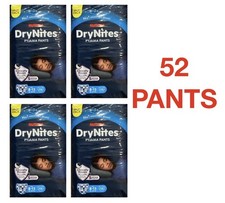 Huggies DryNites Pyjamas Pants Boys 8 - 13 Years / 30-48kg - 52 Pants - NEW
