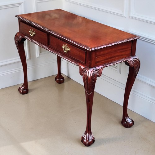 Mahogany two drawer side - mahogany, table