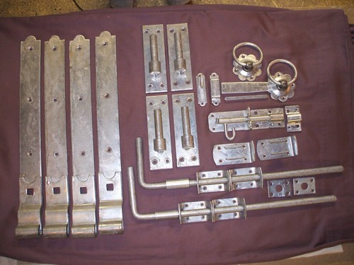 Double gate hinge fixing kit - hinge,