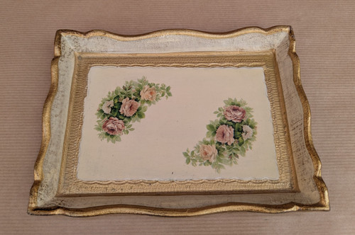 Vintage small serving - serving, tray