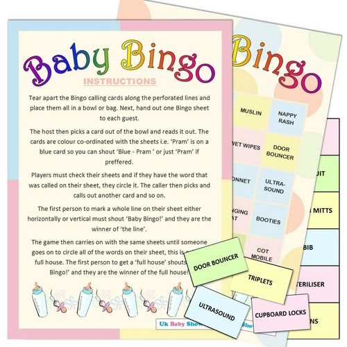 Baby shower bingo guest - baby,