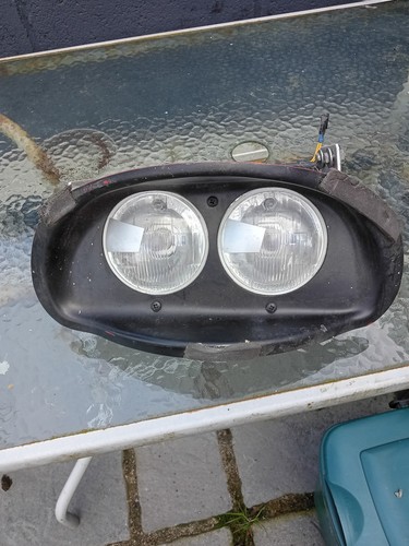 Twin motor cycle headlight - motor,
