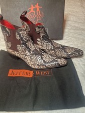 Jeffrey West Men's R Rafael SN Seam Chelsea Dark Natural Boots Size 8