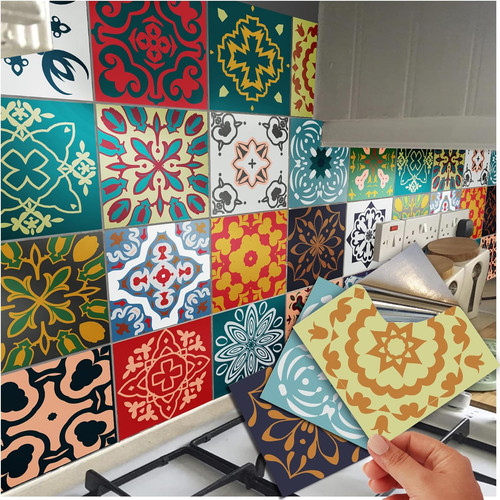 Tile stickers kitchen - stickers,