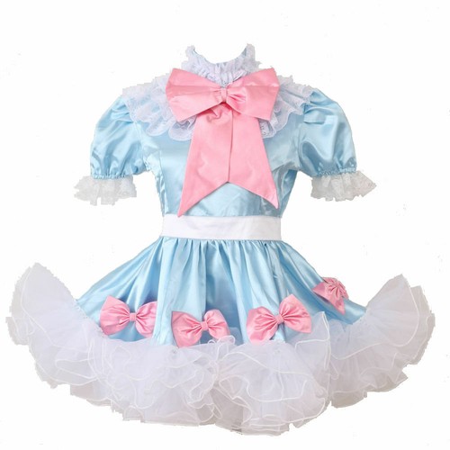 Sissy girl maid - girl, satin