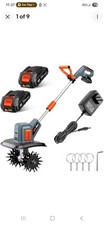 Cordless Tiller for Gardening 360 RPM Rototiller TH4000 Cultivator  Electric