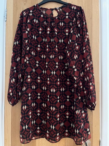 Zara geometric print long - zara,