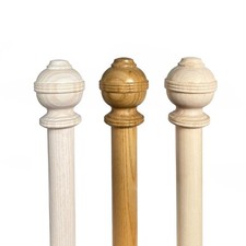 33 mm Ribbed Ball Wooden