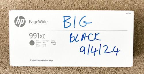 Genuine 991xc black ink - hp,