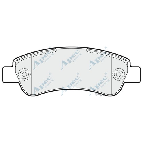 Brake pads set - pads, for