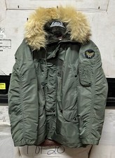 GENUINE USAF EARLY VIETNAM N-3B JACKET AIRCREW HEAVY NYLON SUPER EX !!!! MEDIUM