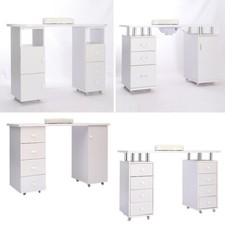 Manicure Nail Technician Table Bar Art Care Salon Beauty Station Storage Desk UK