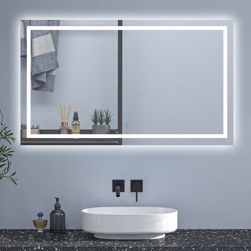 Large led bathroom mirror - large, with