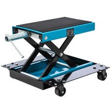 KATSU Tools Motorcycle Lift Jack with Dolly, Motorbike Lifting Stand, Max 500kg