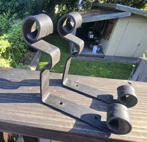 Pair wrought iron - of,