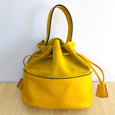 Borse in Pelle Yellow Italian