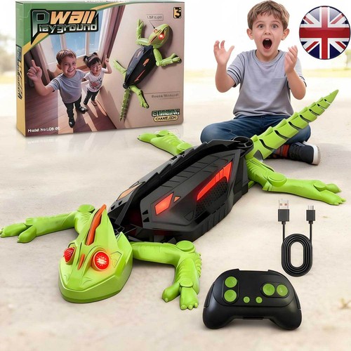 Wall climbing gecko toy led - wall,