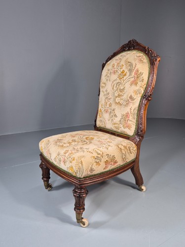 Antique mahogany nursing - nursing, chair