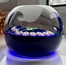 Caithness Miniature MISTLETOE Signed  paperweight Millefiori glass scotland A+