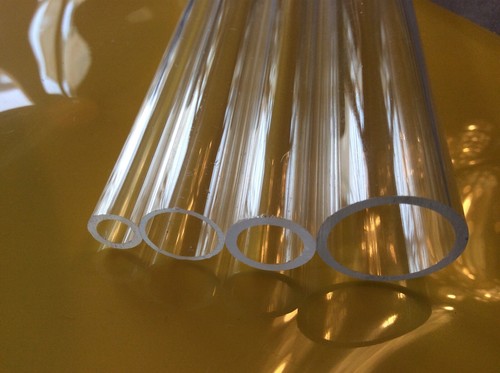 Clear acrylic perspex pipe - clear,