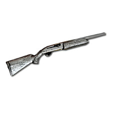 Shotgun Pin Badge Pewter Auto
