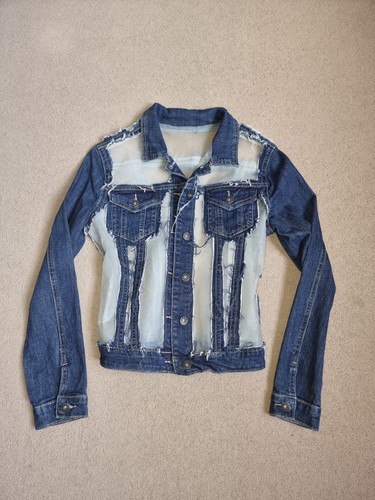 Vintage denim jacket with - , pvc