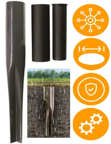 Metal ground spike soil - soil, airer