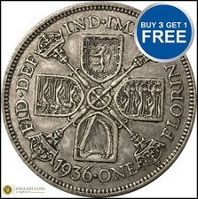 1920 to 1936 George V Silver Florin Your Choice of Date