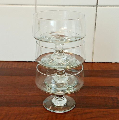 Set clear glass champagne - of,
