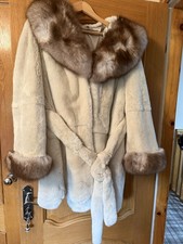Cream Real Mink Coat