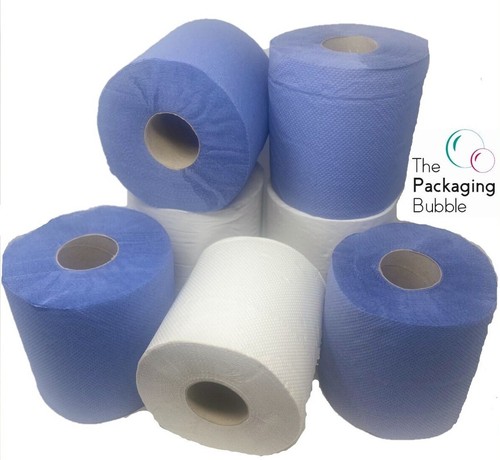 Blue white centrefeed - blue,