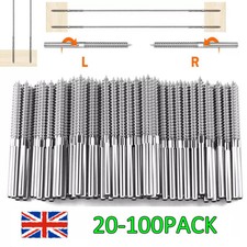 316 Stainless Steel DIY Wire Rope Balustrade Kit 3.2mm Swage Lag Screw Term Bulk