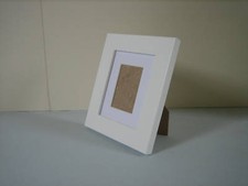 White 4"x5" Picture Photo Frame Mount 2"x3" hang Stand