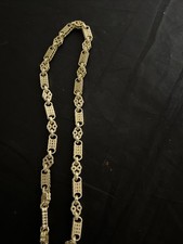 Mens Gold-Tone Chain Necklace – Hip Hop Iced Out Link Design