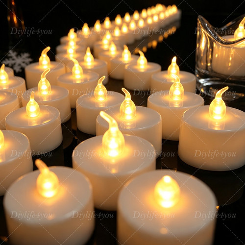 48pcs flickering flameless - 48pcs,