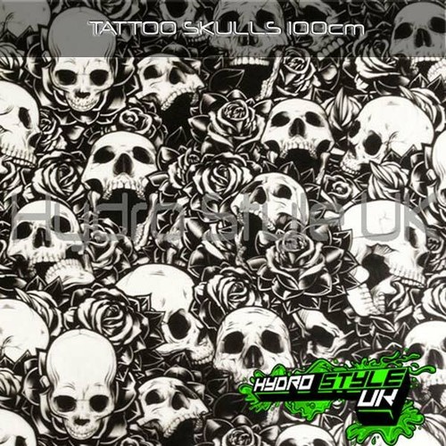 Rolled tattoo skulls - -,