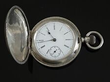 Nice Casimir Full Hunter Swiss Solid Silver Pocket Watch c. 1890