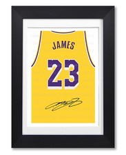 LEBRON JAMES LA LAKERS SIGNED POSTER PRINT PHOTO AUTOGRAPH JERSEY SHIRT GIFT
