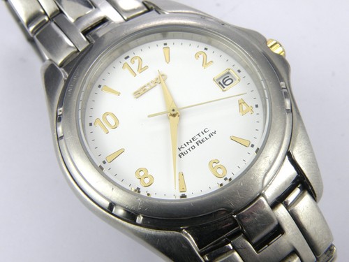 Gents seiko kinetic auto relay - seiko,