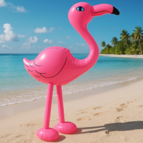 Inflatable pink flamingo 64cm - flamingo,