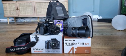 Canon eos 450d slr with - canon,