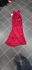 Laura Ashley Red Satin Evening Gown – Size 16