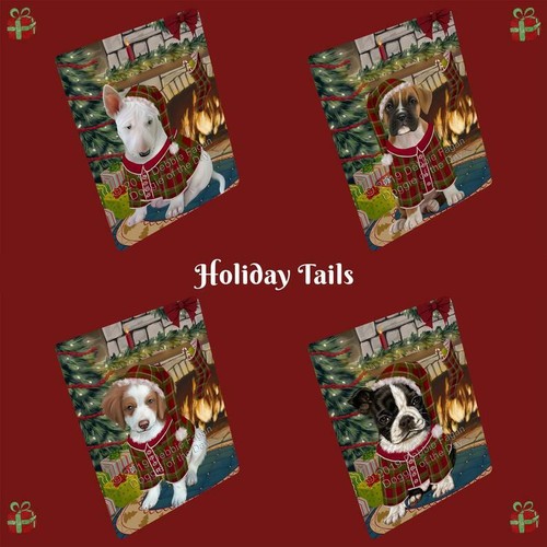 Christmas stocking hung - hung, dog