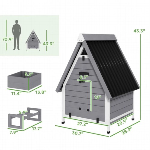 Wooden chicken coop - chicken, house