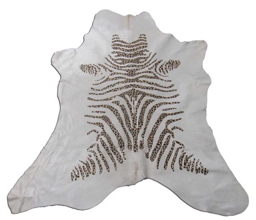 Zebra calf rug with - zebra,