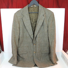 Hunt Valley Men’s 41L Blazer Jacket Sport Coat Wool Tweed Check Tailored USA