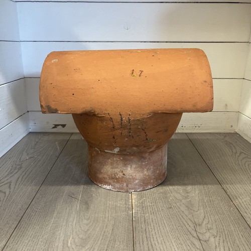 Terracotta chimney pot - chimney, bonnet