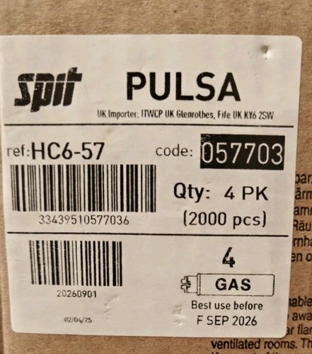 Spit pulsa nails 57mm with - pulsa,